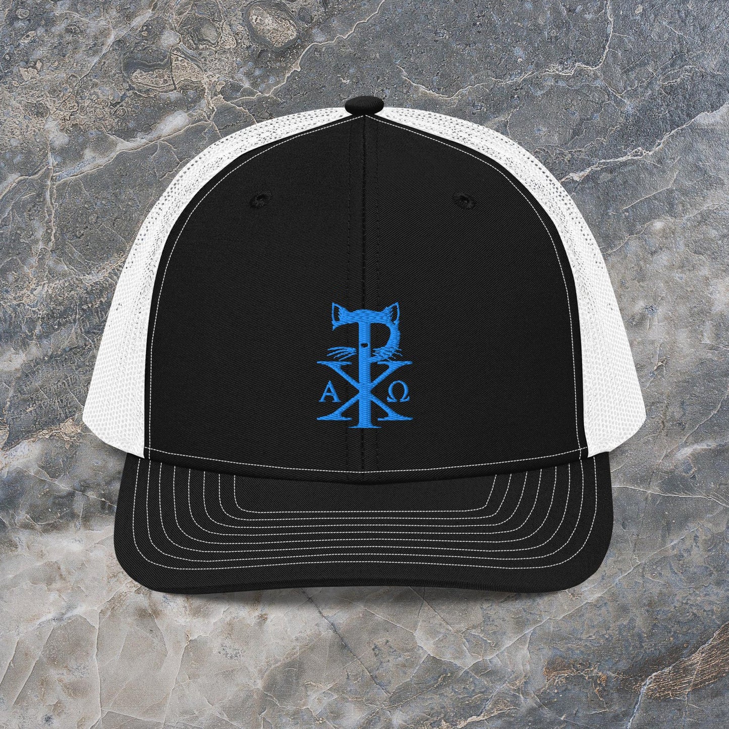 TradCat Embroidered Chi Rho Trucker Cap | Richardson 112