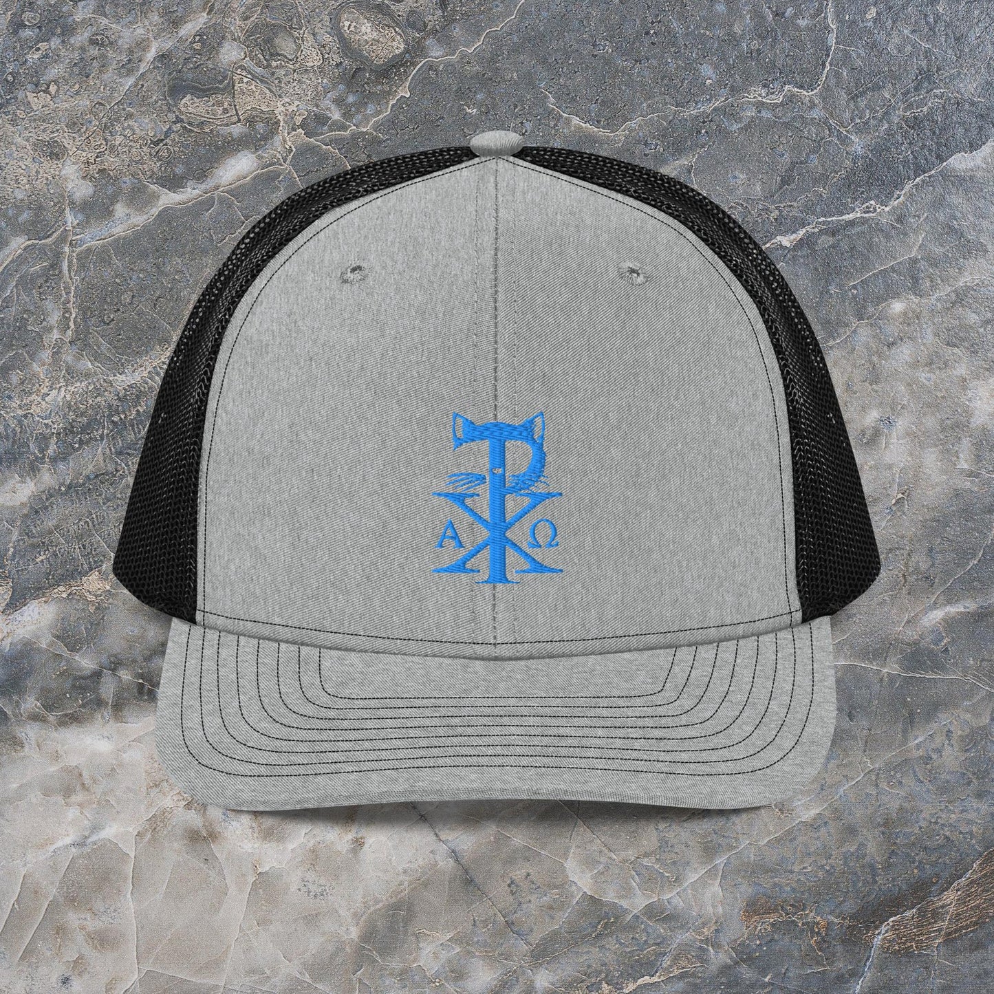 TradCat Embroidered Chi Rho Trucker Cap | Richardson 112