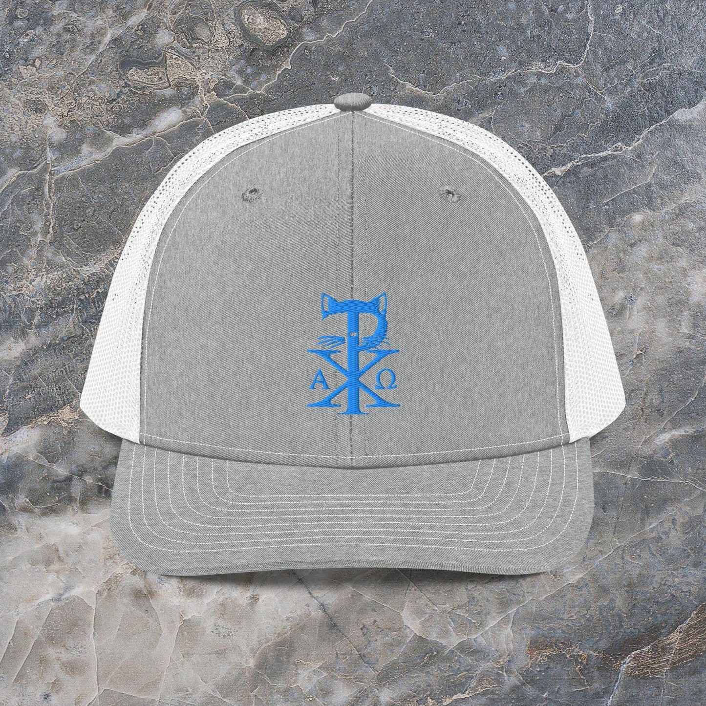 TradCat Embroidered Chi Rho Trucker Cap | Richardson 112