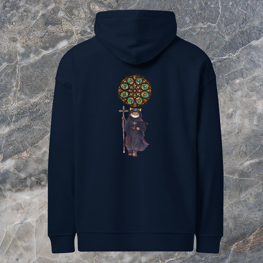 TradCat Rose Window organic relaxed hoodie