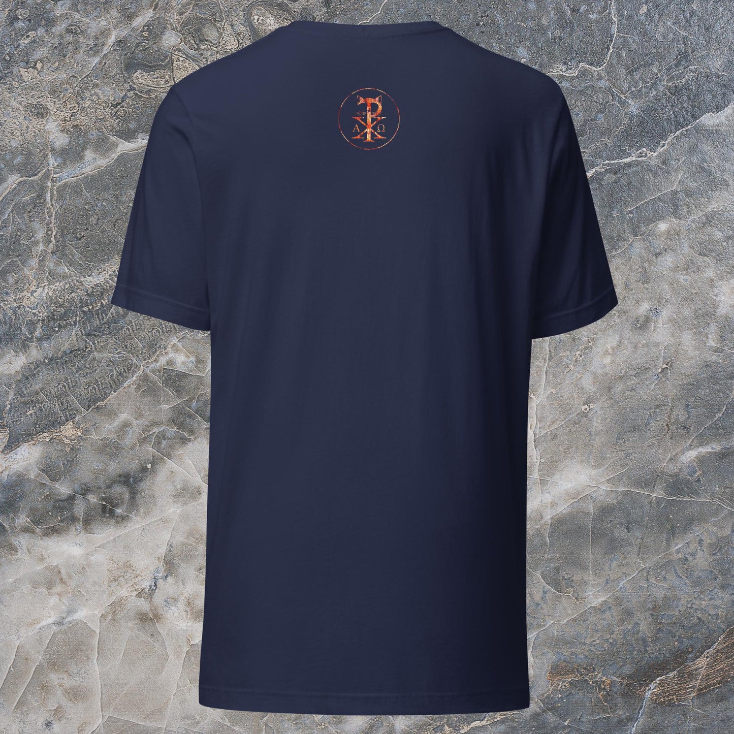 TradCat Rose Window t-shirt | Front Design
